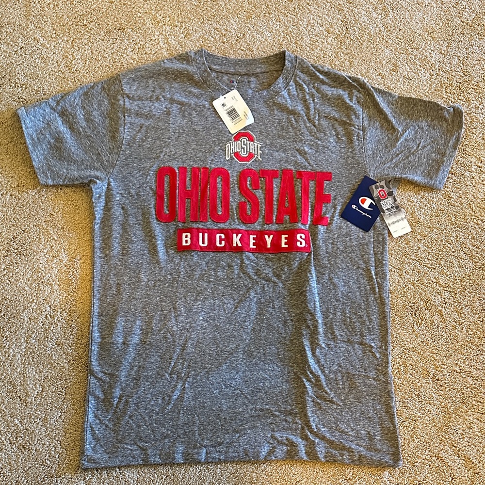 NWT Champion Gray Ohio State Buckeyes T-Shirt